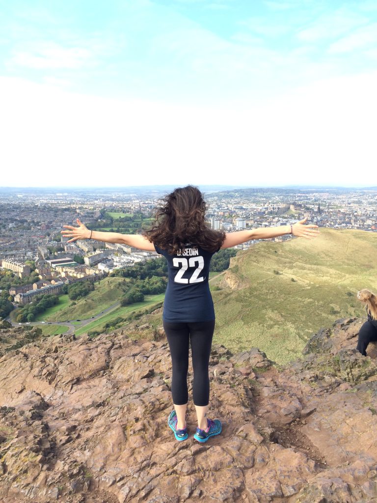 Best views in Edinburgh. The view from Arthur's Seat. Photo: Yasmine Hardcastle